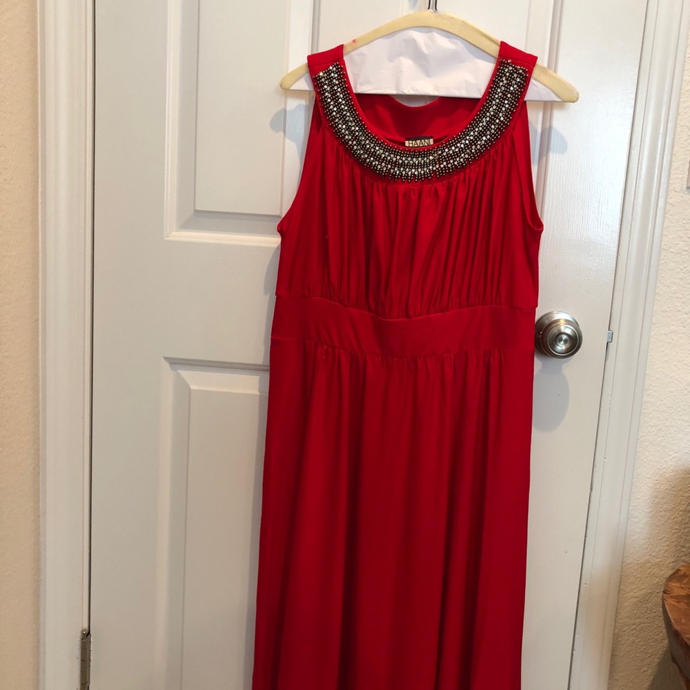 Hot red summer dress